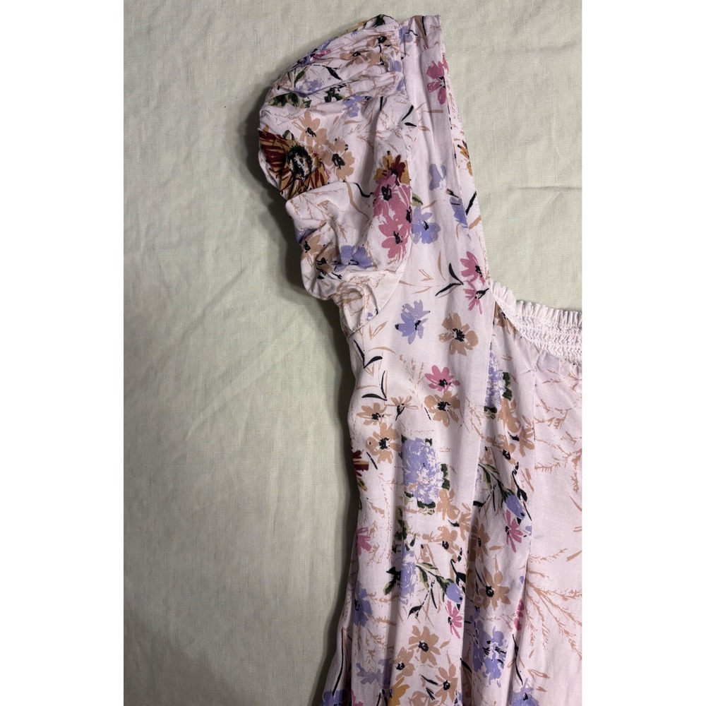 Anthropologie Floral Tiered Cap-Sleeve Midi Dress - SIZE XS Petite - Picture 3 of 16